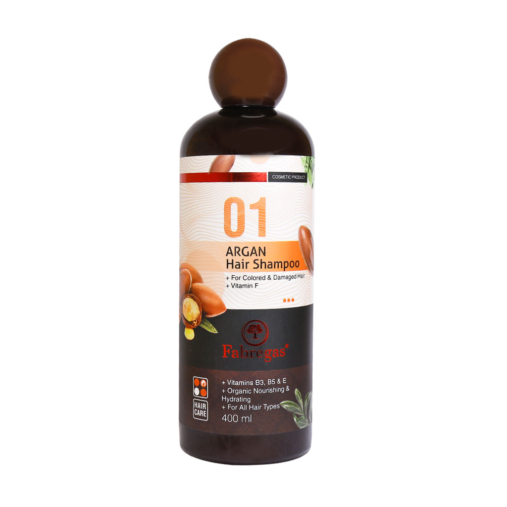 fabregas-argan-repairing-shampoo-400ml شامپو ترمیم کننده موی آرگان فابریگاس 400ml - Image 1