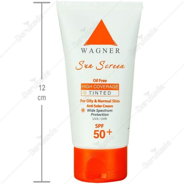 کرم ضد آفتاب رنگی SPF50 واگنر مناسب پوست چرب 50ml - Image 2