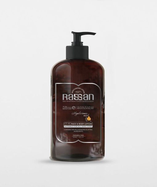 rassan-scented-lotion-250ml لوسیون صورت و بدن راسن 250 میل | آبرسان، نرمکننده و جوانساز پوست - Image 1