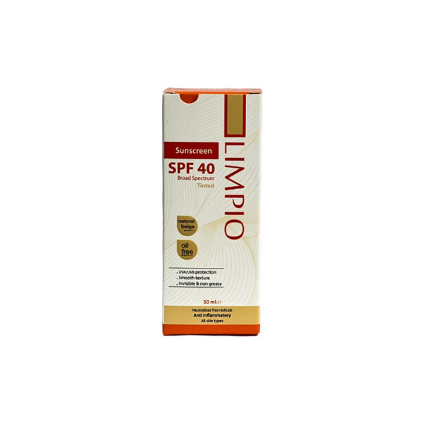 کرم ضد آفتاب بژ طبیعی لیمپیو SPF40 حجم 50ml - Image 3