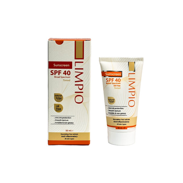 کرم ضد آفتاب بژ طبیعی لیمپیو SPF40 حجم 50ml - Image 2