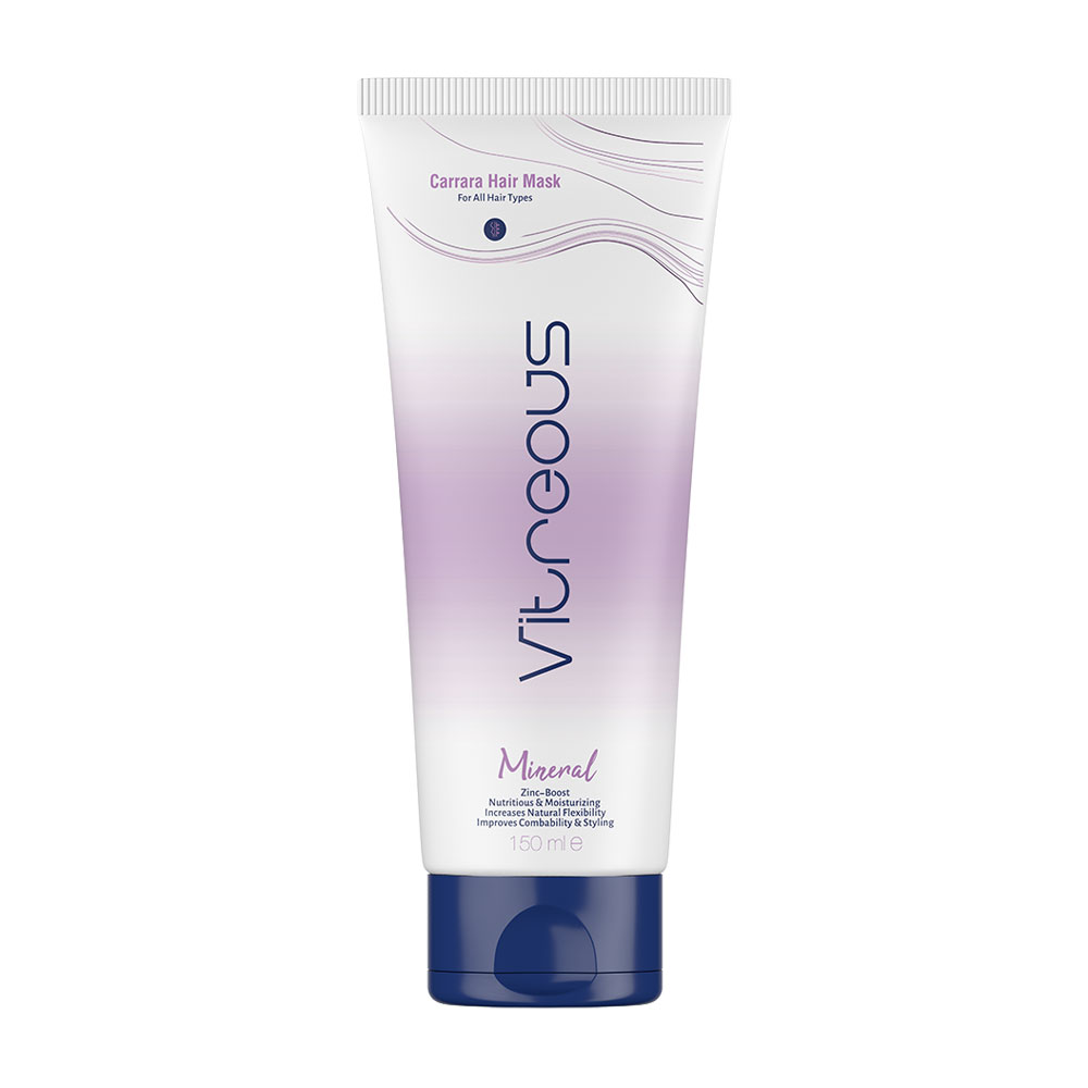 Vitrous Mineral Carrera Repair Hair Mask – 150ml ماسک مو ترمیم کننده انواع مو مینرال کررا ویتروس 150ml - Image 1
