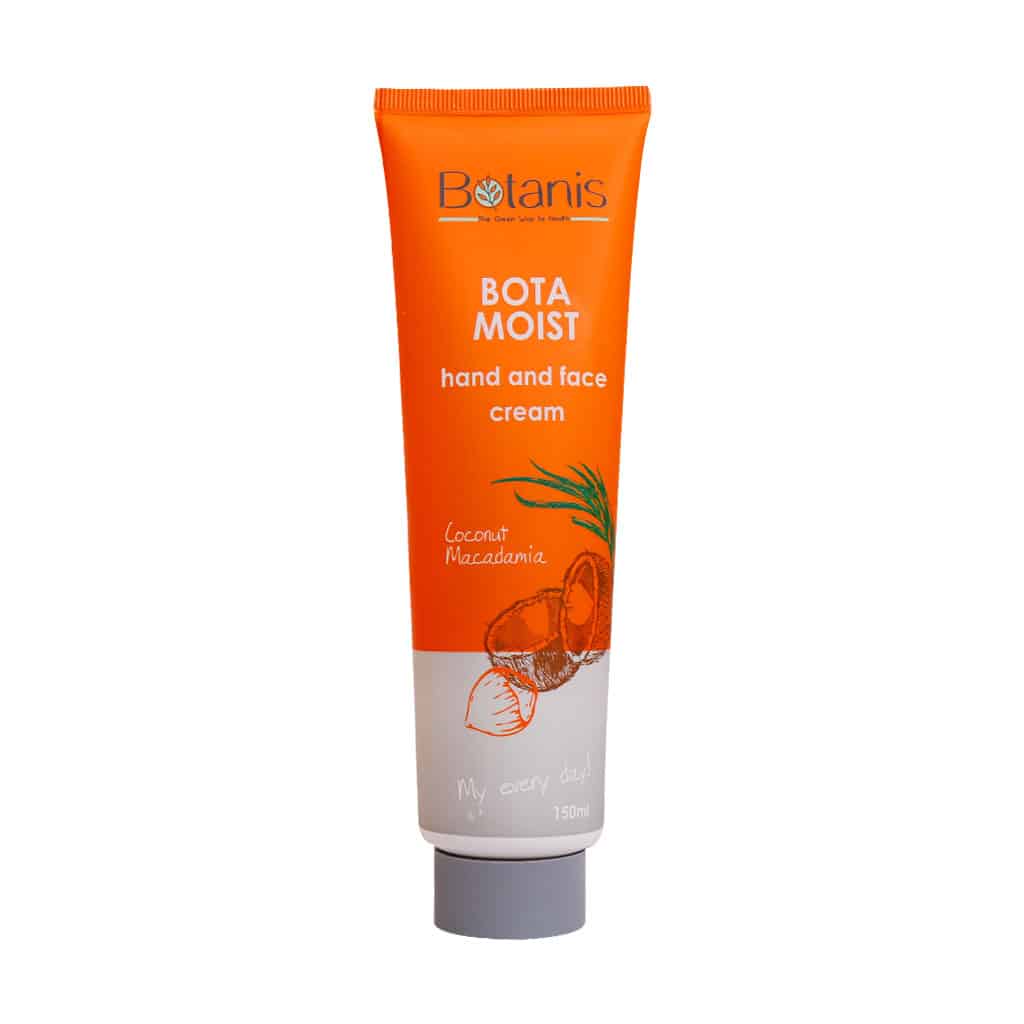 کرم دست و صورت نارگیل و ماکادمیا بو کرم مرطوب کننده دست و صورت نارگیل و ماکادمیا بوتانیس 150ml - Image 1