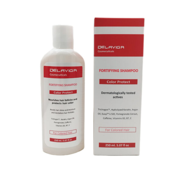 شامپو تقویت کننده موهای رنگ شده دلاویگا 250ml - Image 3