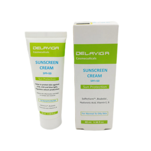 ضد آفتاب دلاویگا مناسب پوست معمولی و چرب SPF 50 - Image 3