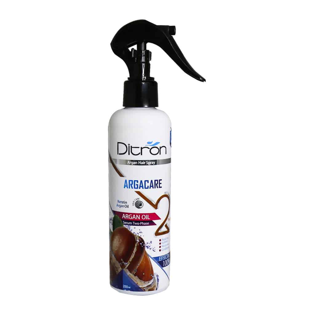 ditron-two-phase-hair-spray-with-argan-oil-and-keratine-250-ml سرم دو فاز رطوبت رسان دیترون حاوی کراتین و روغن آرگان 250 ml - Image 1