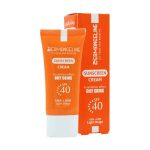 ضد آفتاب کرم پودری SPF 40 درم انجلین پوست چرب