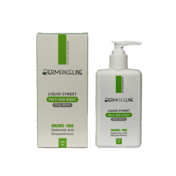کرم ژل پاک کننده پوست چرب درم انجلین 200ml - Image 2