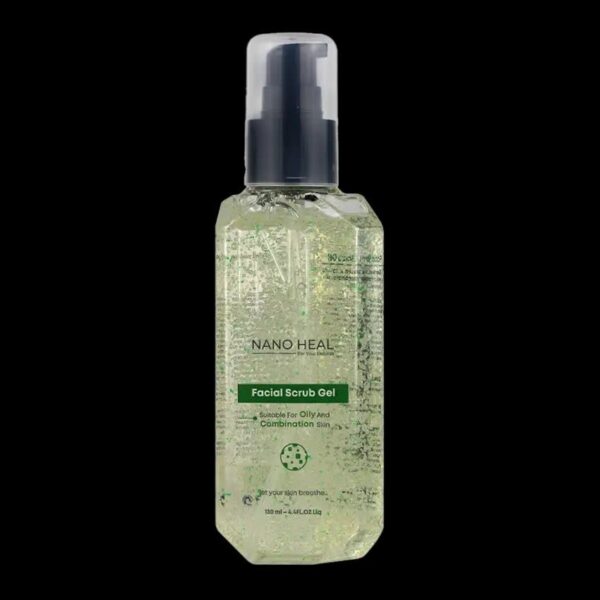 ژل شستشو اسکراب دار پوست چرب نانوهیل 130ml - Image 2