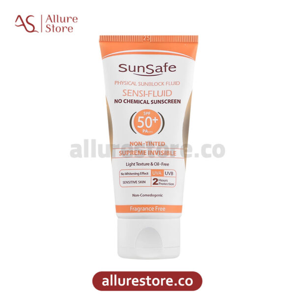 فلوئید ضد آفتاب سان سیف SPF50 |پوست حساس و مستعد قرمزی - Image 3
