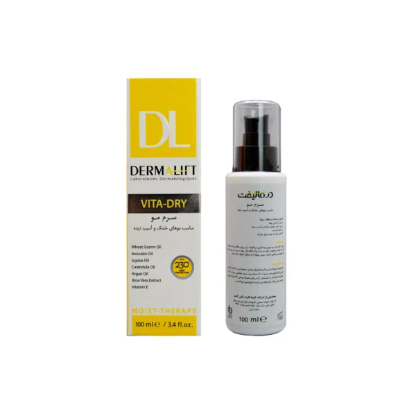 سرم مو درمالیفت مناسب موهای خشک و آسیب دیده حجم 100mL - Image 2