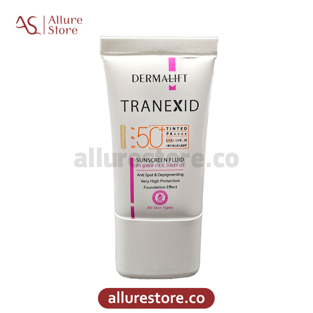 فلوئید ضد آفتاب روشن کننده ترنکسید رنگی SPF50 درمالیفت آلور استور (1) فلوئید ضد آفتاب روشن کننده ترنکسید رنگی SPF50 درمالیفت آلور استور