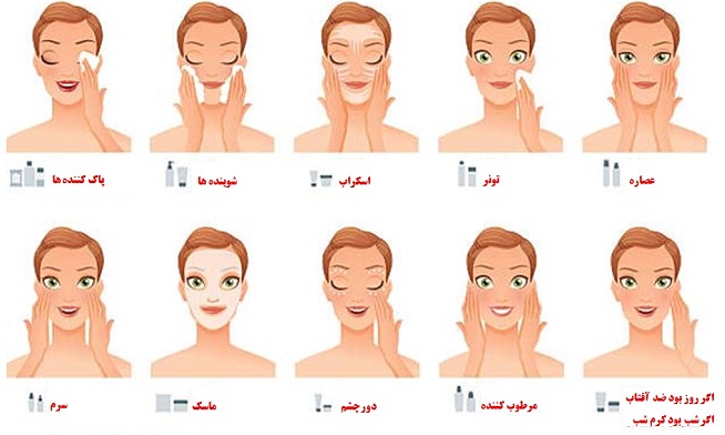روتین پوست مختلط در بهار