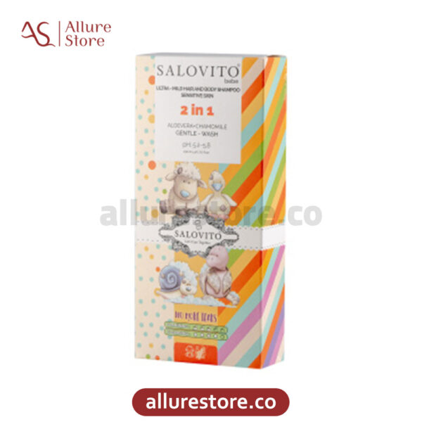 شامپو سر و بدن کودک سالوویتو بدون سولفات حجم 230ml آلور استور