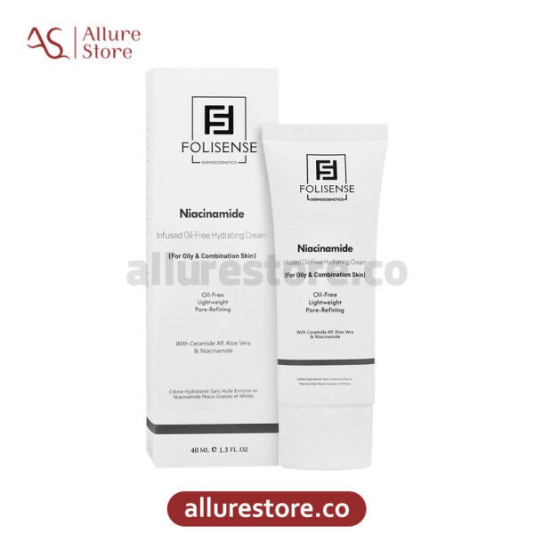 کرم آبرسان نیاسین آمید فولی سنس پوست چرب 40ml آلور استور