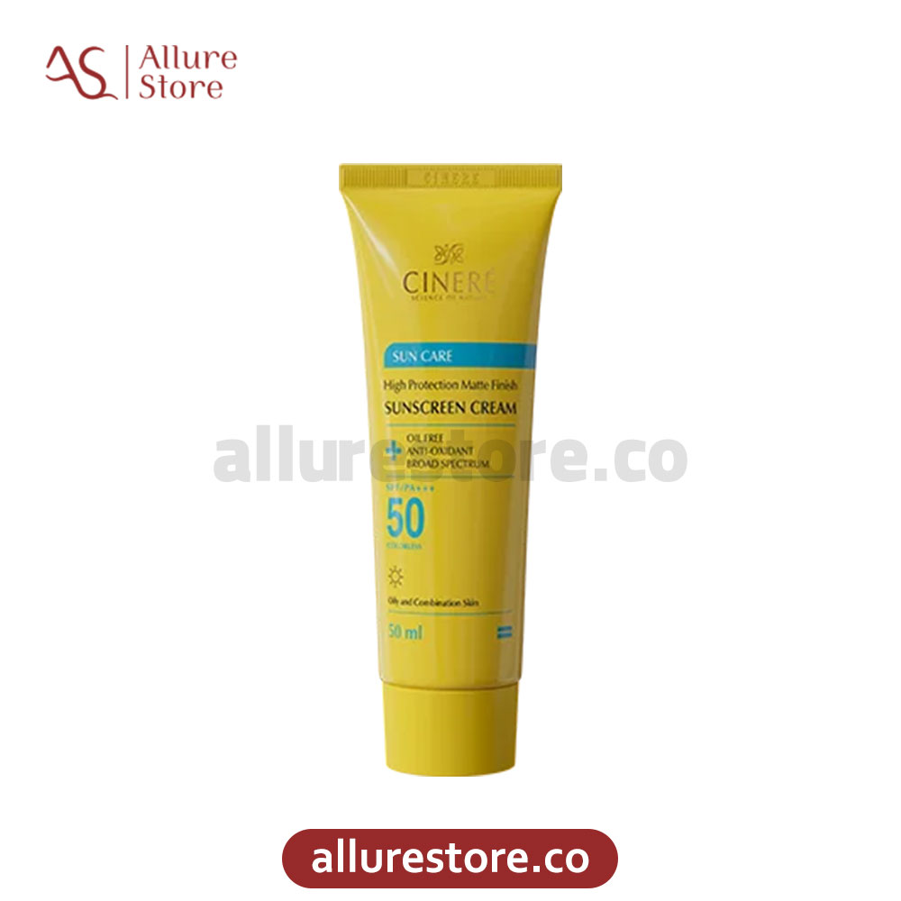 کرم ضد آفتاب سینره SPF 50 مناسب پوست های چرب و مختلط 50ml آلور استور (3) کرم ضد آفتاب سینره SPF 50 مناسب پوست های چرب و مختلط 50ml آلور استور