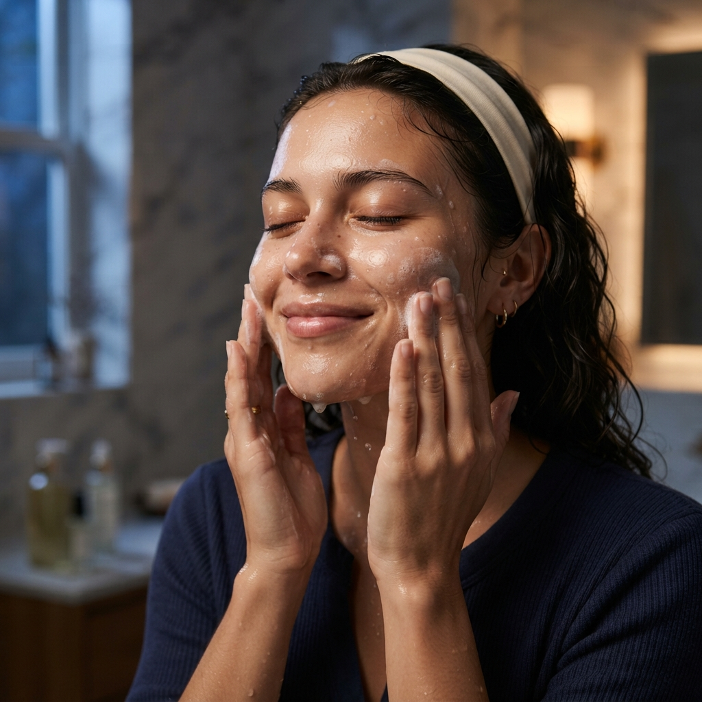 روتین شبانه برای پاکسازی پوست