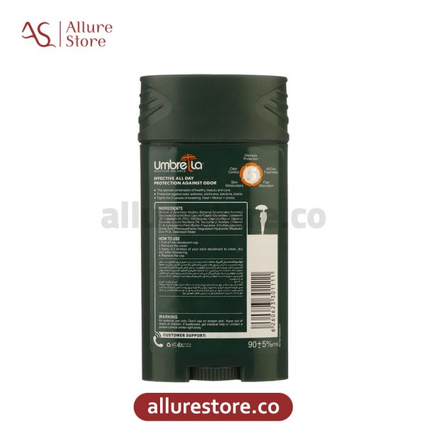 استیک ضد تعریق مردانه آمبرلا مدل Gentle حجم 90ml آلور استور