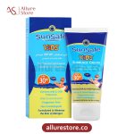 کرم ضد آفتاب بی رنگ سان سیف با SPF30 مناسب کودک حجم 50 میلی لیتر آلور استور