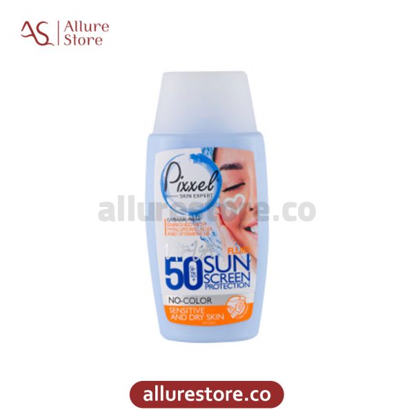 کرم ضد آفتاب پیکسل پوست خشک، نرمال و حساس 50 میلی لیتر SPF50 بدون رنگ آلور استور